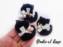 Gatinho Pelúcia (un) 5cm - Fitas e Laços da Fê | 10x Sem Juros no Cartão de Crédito, Junte Pontos e Troque por Cashback