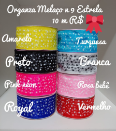 Organza Estrela Melaço 4,0 (38mm) 10m