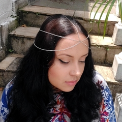 Acessório De Cabelo Tiara Head Chain Camada Dupla