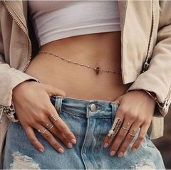Body Chain Belly Chain colar de cintura Delicado Prateado - comprar online