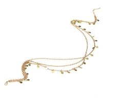 Acessório De Cabelo Tiara Head Chain Medalhinhas Dourada - comprar online