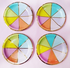 Platos Multicolor x10 - comprar online