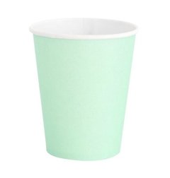 Vasos Polipapel Pastel Aqua x8 - comprar online