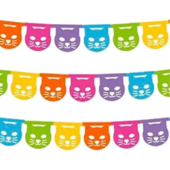 Guirnalda Gatos Multicolor - comprar online