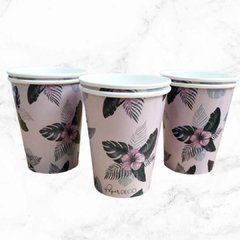 Vasos Flores Paper Deco x10