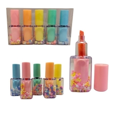 Resaltador Esmalte Por 5 Colores