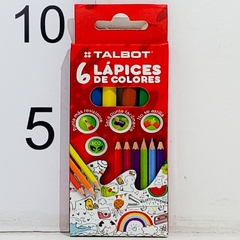 Lapices Por 6 Colores Cortos Talbot