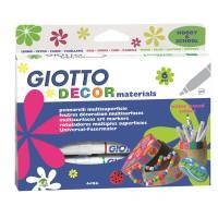 Marcador Metalizado Giotto Decor Plata