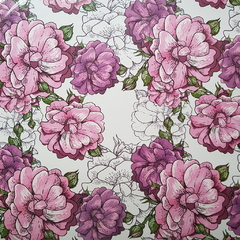 Lámina para Decoupage Flores Arabezcos - comprar online