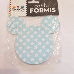 Cartuformis Mickey Celeste Pastel estrellita por 12 unidades