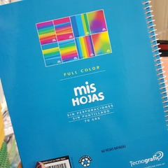 Cuaderno con espiral 21x27cm Mis Hojas - comprar online