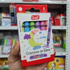 Crayones Trabi Pastel Por 6 Unidades