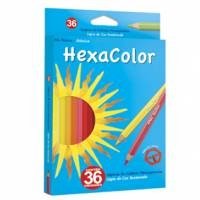 Lapices Por 36 Colores Largos Hexacolor