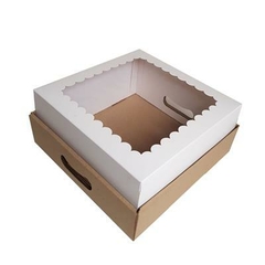 Caja Torta Base Micro 25x25x12 cm Por Unidad CMC25010
