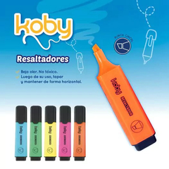 Resaltadores Koby Amarillo Fluo