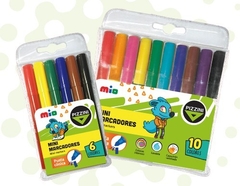 Marcadores Mini Pizzini por 6 colores