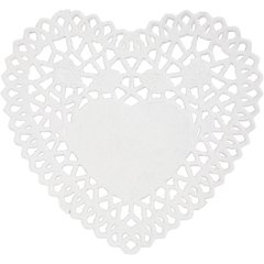 Blonda Corazon Blanca 10cm Por 100