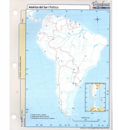 Mapa Nro 5 Por Unidad - América Del Sur Político