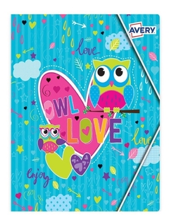 Carpeta 3 solapas Con Elastico Nro 3 Love - comprar online