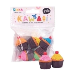 Goma De Borrar Mini Estuche 3 D - Cupcake