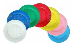 Plato 17cm color Por Unidad