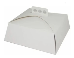 Estuche Torta Blanco 24x24x10 cm Por Unidad