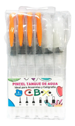 Pincel Water Brush Set Por 6 Unidades