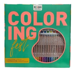 Set Coloring Fest Por 50 Piezas Mooving