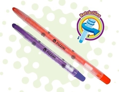 Crayones retráctiles 12cm por 12 colores. - Magnapel