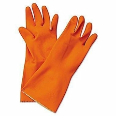 Guantes de goma Naranjas Grande