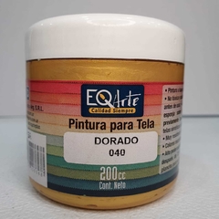 Pintura Para Tela 200cc Metalizada - Color Dorado