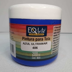 Pintura Para Tela 200cc Color Azul Ultramar