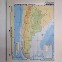 Mapa Nro 3 Por Unidad - República Argentina Físico Político