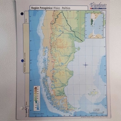 Mapa Nro 3 Por Unidad - Región Patagonica Físico Político