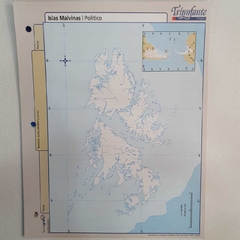 Mapa Nro 3 Por Unidad - Islas Malvinas Político