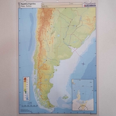 Mapa Nro 5 Por Unidad - República Argentina Físico Político