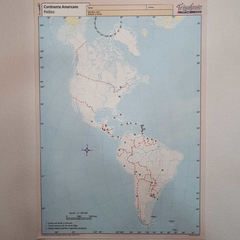 Mapa Nro 5 Por Unidad - Continente Americano Político