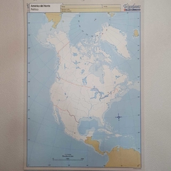 Mapa Nro 5 Por Unidad - América Del Norte Político