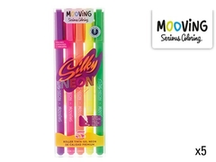 Boligrafo Roller tinta gel Neon por 5 colores Mooving
