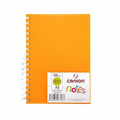 Cuaderno Canson Notes A5 50h 120grs Naranja