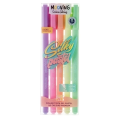 Boligrafo Roller tinta gel Pastel por 5 colores Mooving