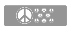 Stencil Grande Simbolo de la Paz Cod.72