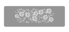 Stencil Grande Trama de Flores Cod.74