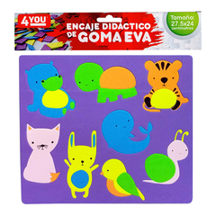 Rompecabezas Goma Eva 27x24cm Animalitos - Magnapel