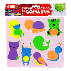 Rompecabezas Goma Eva 27x24cm Animalitos en internet