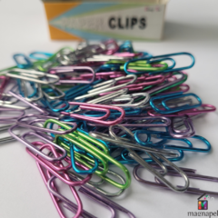 Clip Metalizado Color N°3 28mm Por 100u