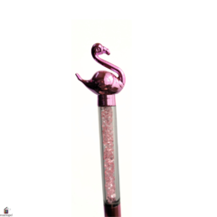 Boligrafo Fantasia Flamenco Metal Rosa Por Unidad