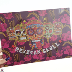 Carpeta Con Cordon Nro 5 Mexican Skull