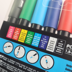 Marcador Posca PC5 Estuche x8 CLASIC COLOURS - comprar online