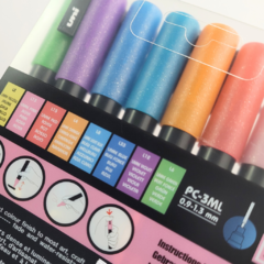 Marcador Posca PC3 Estuche x8 GLITTER COLOURS - comprar online